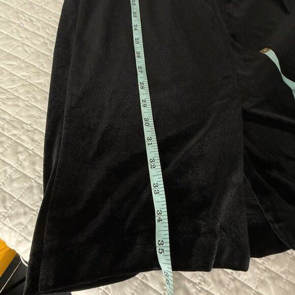 Badgley Mischka Black Strapless Velvet Dress W/ Oversized Bow Detail Size 6 - Picture 8 of 8